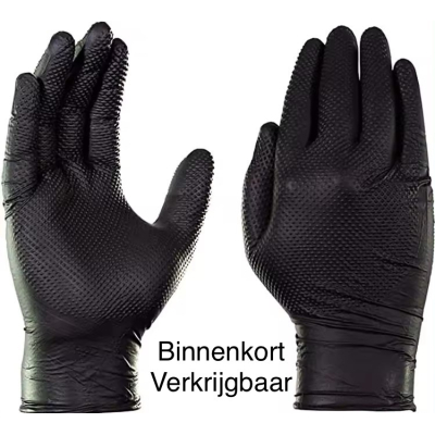 Nitril handschoenen met grip profiel extra sterk