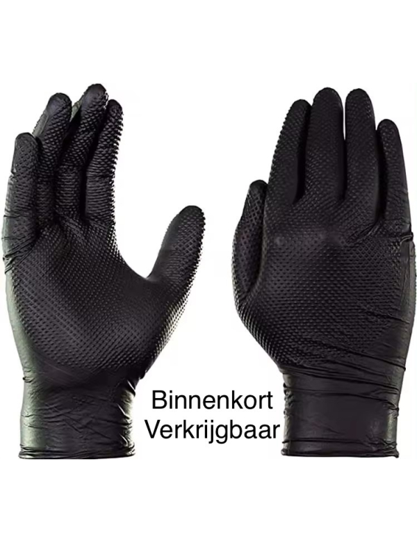 Nitril handschoenen met grip profiel extra sterk